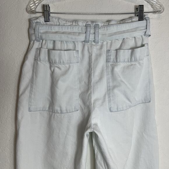 Proenza Schouler White Label Light Blue Jeans belted zip & button closure Size 2 - Picture 9 of 11